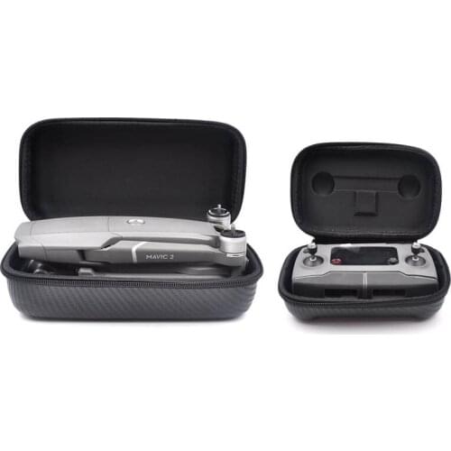 Portable case Remote Controller & drone body bag Hard shell box Fiber skin PU Waterproof for dji mavic 2 pro zoom drone