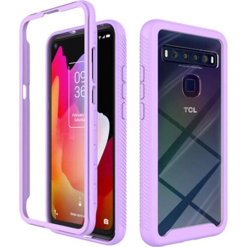 For TCL 10L Crystal Case 360 Protection Hard Back Panel Funda TCL 10 L Case T-Mobile 10 Lite 10Lite L10 Bumper Cover Shockproof