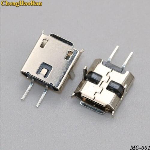 ChengHaoRan 2PCS 2PIN micro usb jack Computer connector Tablet PC Mobile phone Micro USB Charging Port DC jack