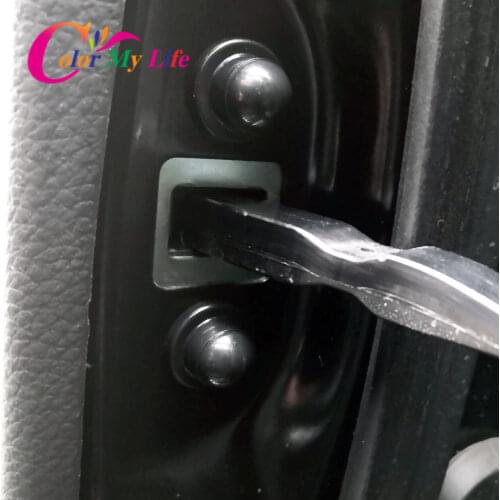 Color My Life 12Pcs/Set Car Door Lock Screw Protector Cover fit for jeep compass 2017 2018 2019 2020 Auto Protection Accessories