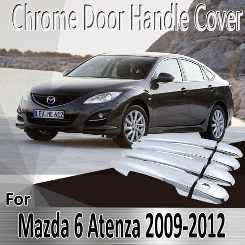 For Mazda 6 GH1 Atenza 2008~2012 2009 2010 2011 Styling Stickers Decoration Chrome Door Handle Cover paint Refit Car Accessories