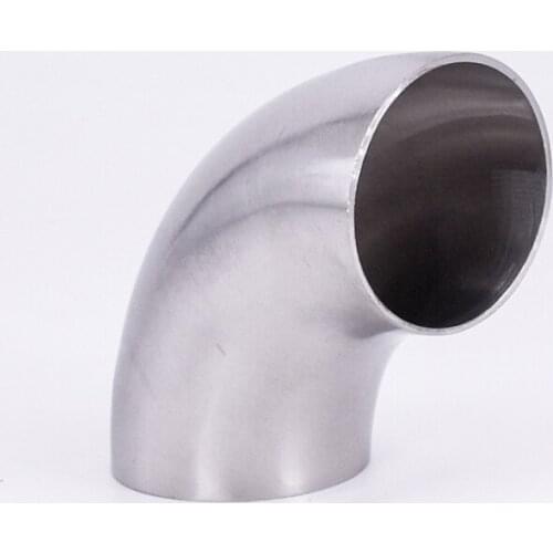 1/2" 5/8" 3/4" 1" 1.25" 1.5" 1.75" 2" OD Butt Weld Elbow 90 Degree SUS 304 Stainless Steel Sanitary Pipe Fitting Homebrew