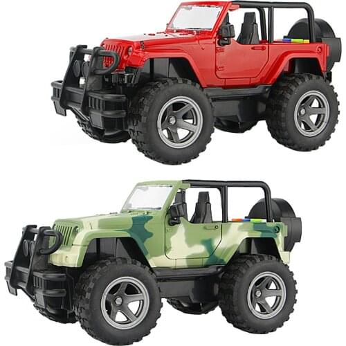Simulation Off-Road Military Friction Power Toy Car with Lights Sounds Kids Boy Gift