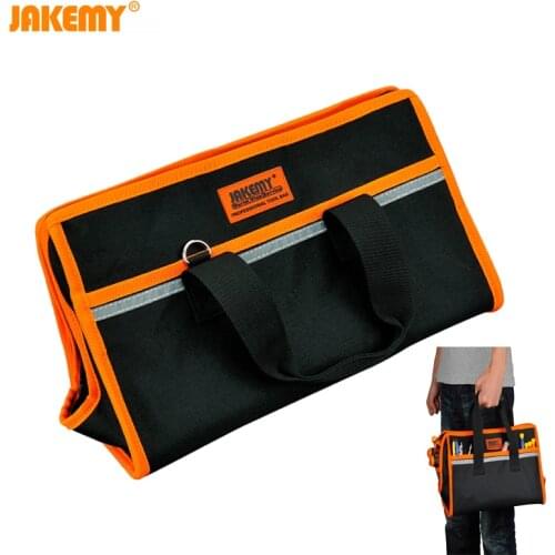 JAKEMY Multifunction Tool Bag Electrician Waterproof Hardware Repair Tools Bag Wear-resistant Tool Storage Toolkit