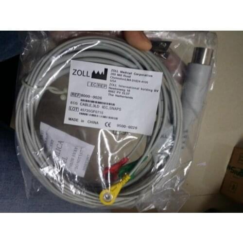 Zoll 3lead ECG patient cable (12Ft)PN:8000-0026 new,original