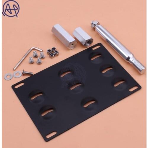 1set Black Auto Parts Front Bumper Tow Hook License Plate Mounting Bracket Kit For Scion FRS Subara BRZ