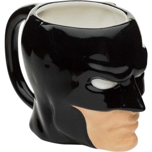 Creative Cup 400ml Large Black Mask Cup Ceramic Mug Milk Cup Business Gift Cup Beer Cup Water glass gift