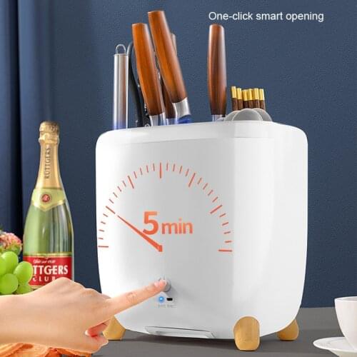 Kitchen Automatic UV Air Drying Sterilization Knife Holder for USB Charging Electric UV Air Drying Sterilization Knife Holder