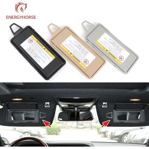 Left/Right Black Gray Beige Sun Shade Visor Makeup Cosmetic Mirror Cover For Mercedes Benz W220 S Class A2208100110