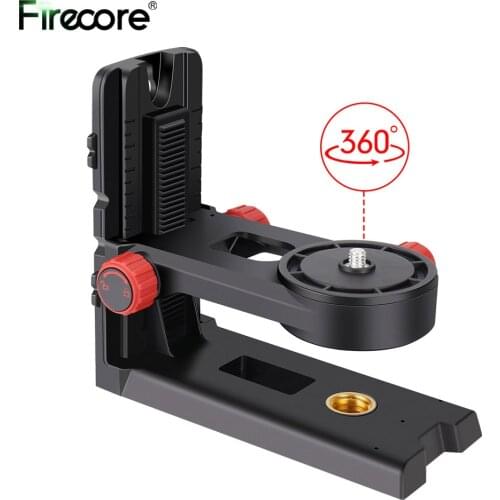 FIRECORE Laser Magnetic Bracket For Laser Level Adjustable L-bracket Multifunctional Fine-tuning Support 360° Rotating(FLM80A)