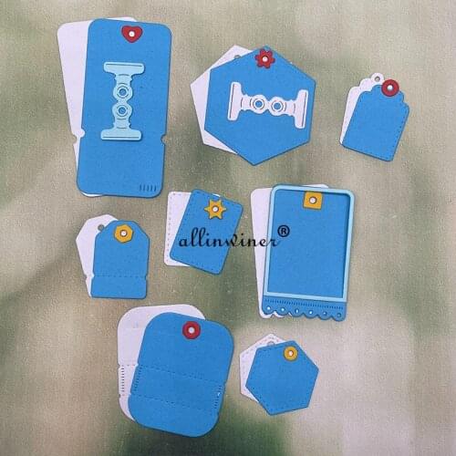 New Various tag decorations Metal Cutting Dies for DIY Scrapbooking Album Paper Cards Decorative Crafts Embossing Die Cuts
