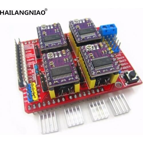 New New cnc shield v3 engraving machine / 3D Printer / + 4pcs DRV8825 driver expansion board