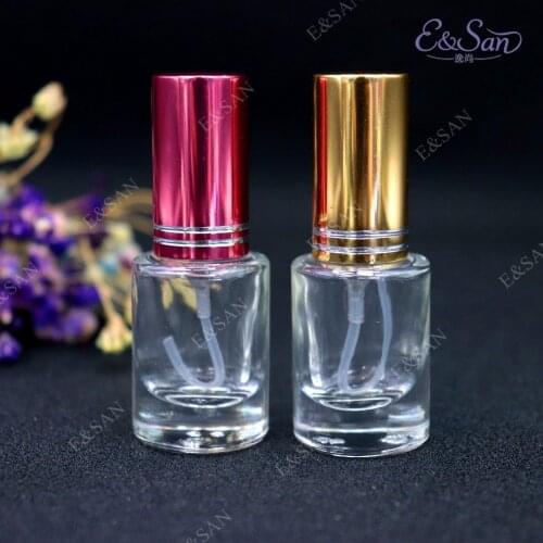 Wholesale FX221-5ML Cylindrical Transparent Glass Perfume Bottle Spray Empty Bottle 100PCS/LOT