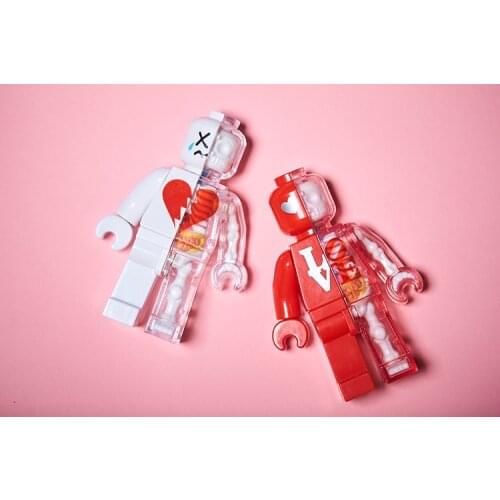 A Pair 4D MASTER 4D1/2 Brick Man Woman Anatomy Skeleton Model Lover Puzzle Toy