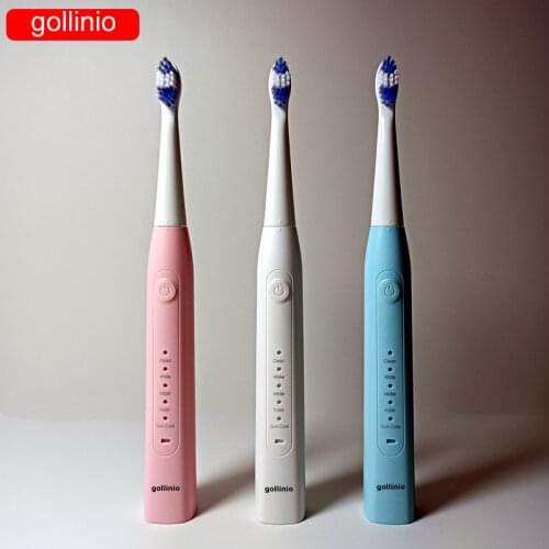 Gollinio Sonic Electric Toothbrush Battery version electronic tooth brush Rechargeable Teeth Brush Replacement Head case GL46B