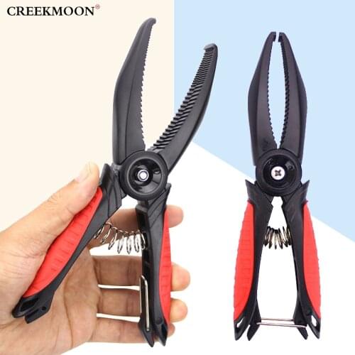 Ultralight Rubber ABS Holder Portable Fishing Plier Skidproof Fish Clamp Clip Unhooking Device Durable Fish Grip Controller Tool