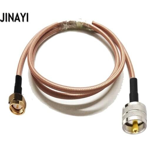 1m 3m 5m 10m RG142 RF Coax Cable PL259 UHF Male to SMA male Plug Connector RF Coaxial Cable