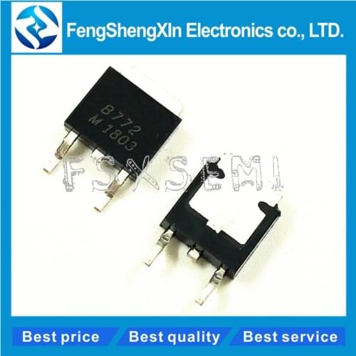 10pcs/lot 2SB772 B772 2SB772M B772M TO-252 40V3A SMT transistor