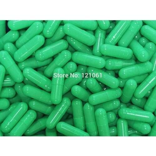 100pcs-5000pcs!0# HPMC Capsules!Green-Green Colored HPMC Vegetable Empty Capsules,Vegetarian Capsules! closed or seperated