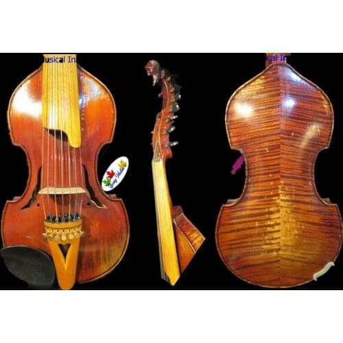 Baroque Master SONG Brand 7x7 strings 14" Viola d'Amore,loud,resonant sound#4030