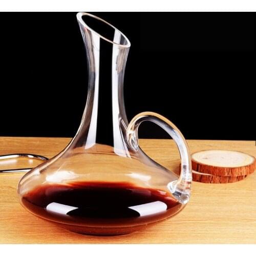Big Decanter Lead-free Crystal Glass Decanters with Handle for Red Wine Hotel Home European Cocktail Shaker Home Bars Tools