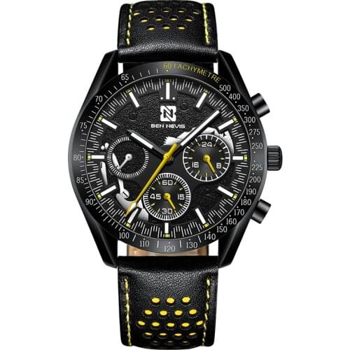 Luxury Brand Men Analog Leather Sports Watches Mens Army Military Watch Man Quartz Clock Relogio Masculino QW021