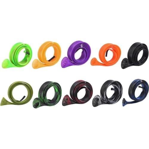 Flat or Pointed End Spinning Fishing Rod Sock Mesh Sleeves Cover