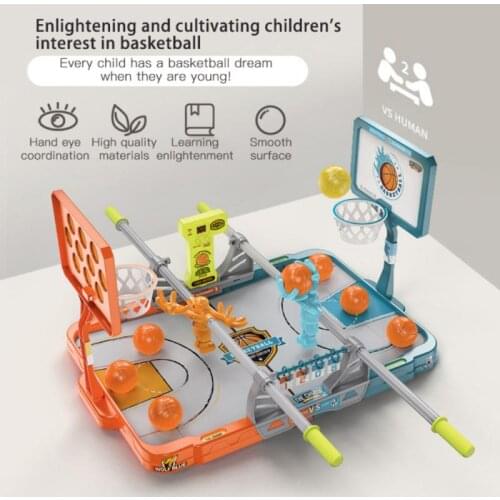 Childrens Fingertip Basketball Fighting Desktop Single/Double Shooting Game Parent-child Interactive Sports Decompression Toys