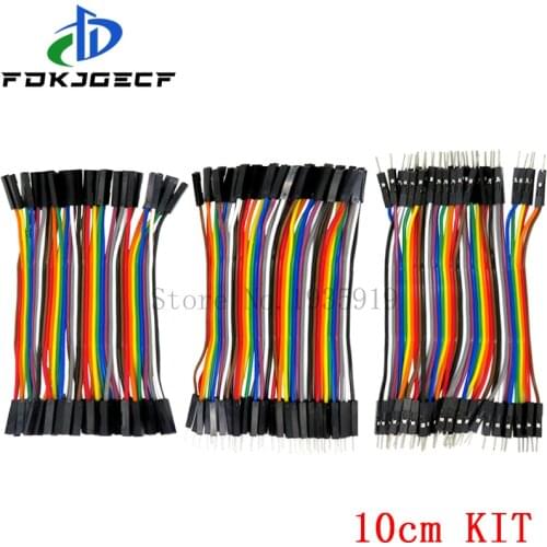 Dupont Line 40/120pcs 10CM 40Pin Male to Male + Male to Female and Female to Female Jumper Wire Dupont Cable for Arduino DIY KIT