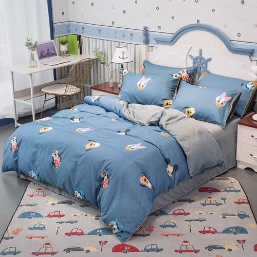 Disney Home Textile Cartoon Bedding Sets Childrens Beddingset Bed Fashion cute duvet Cover Bed Sheet Pillowcase bed Sets