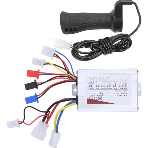 48V 800W Controller Extended Cable Single Hand Grip Set Electric Bicycle Handlebar E-Scooter Controller Set