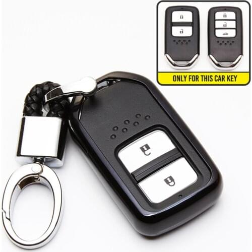 KUKAKEY Smart Remote Key Case Cover TPU For Honda Vezel city civic Jazz BRV BR-V HRV Key Case Fob 2Buttons Car Styling