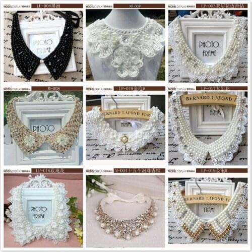 Fashion Sequins Beaded Plastic Masonry Lace Collar DIY Womens Clothing Corsage One-piece Skirt Shopping Trip Wild Decoration