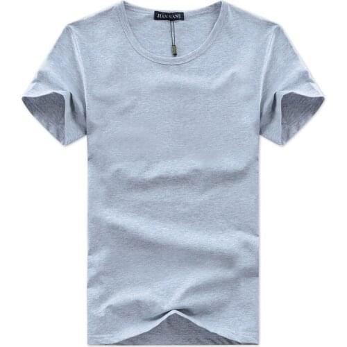 Mens T Shirts Casual Solid Color O-Neck 100% Cotton Short Sleeve T Shirt Men 9 Colors 3XL