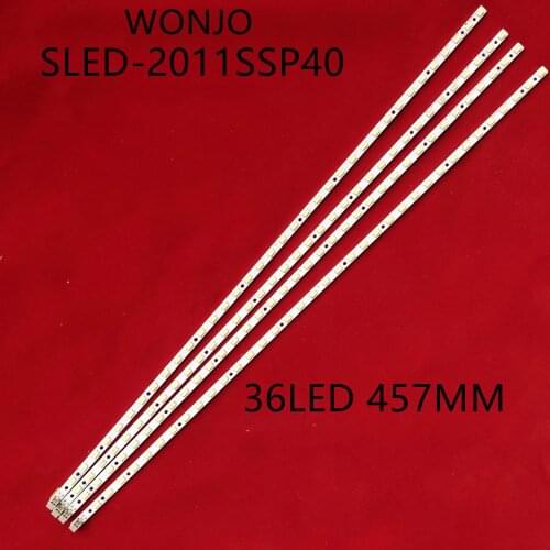 New original 4 PCS/lot 36LED 457mm LED strip for LCD-40LX330A GT0330-4 E329419 SLED_2011SSP40 36 GD M110925-66 GY0321-1