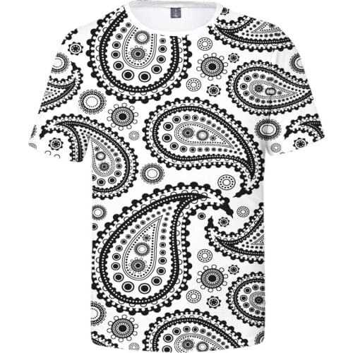 New Product Abstract 3D Digital Printing Summer Adult Short-sleeved T-shirt Support Customization
