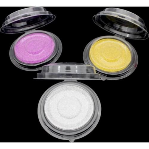 50pcs Disposable Clear Round False Eyelashes Packaging Boxes Fake 3d Mink lashes Storage Case Empty Blister Faux Cils container