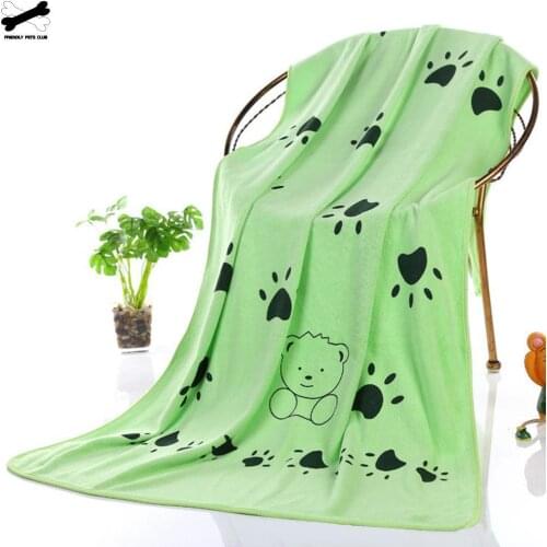 140*70cm Super-sized Pet Towel Microfiber Absorbing Water Dog Bath Towel Strong Golden Retriever Teddy General Hot Sale