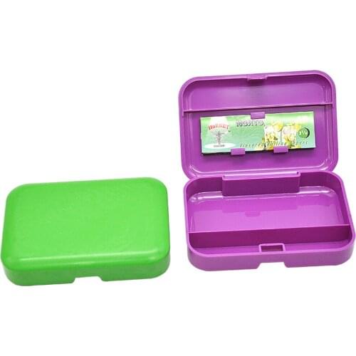 Portable Plastic Tobacco Box ( 110mm*75mm) Pocket Size Cigarette Cigar Storage Case with 78MM Papaer Holder Smoking Accessories