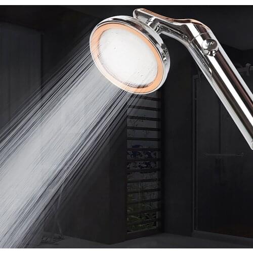 Modern Accessory Bathroom Fixtures Adjustable Shower Head High Pressure Pressurized Showerhead Water-Saving Jetting SPA Nozzle