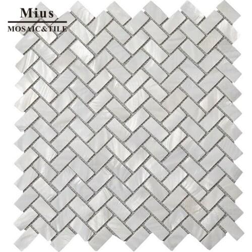 Super white sea shell mosaic tile mother of pearl mosaic tile for home decoration