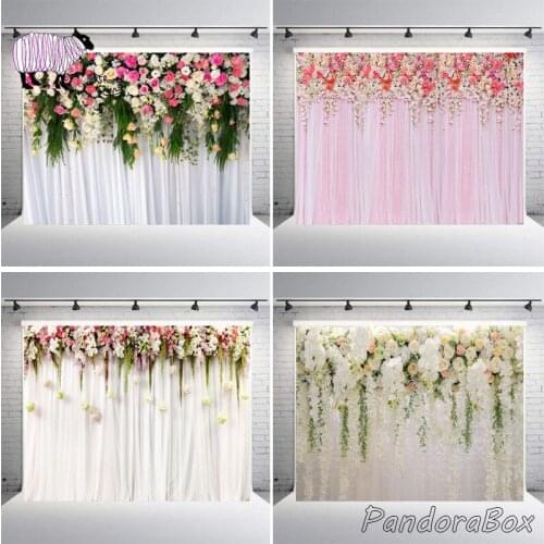 Vinyl Background Newborn Baby Photo Shoot Studio Valentines Day Simulation Floral Wall Backdrop Props for New born Baby Photogr