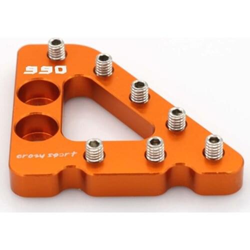 Motorcycle CNC Aluminum Rear Brake Pedal Step Plate For KTM 990 SUPERMOTO /R /SMT /ADVENTURE /S/R Logo Orange 2013 2012 2008