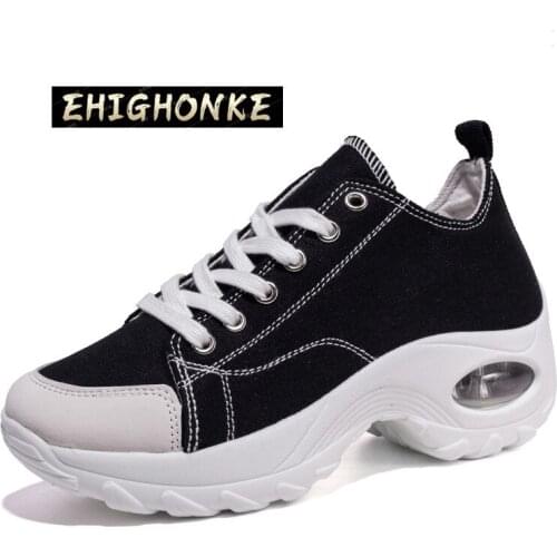 Womens Vulcanized Shoes Spring/Summer 2021 Canvas Shoes Large Size Womens Shoes Casual Platform Shoes Fashion Cushion Shoes u7