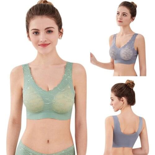 Women\s Sports Bra Seamless And Zero Restraint Anti-vibration Vest Bra Tank Top Bras Underwear Comfortable Fitness Lingerie