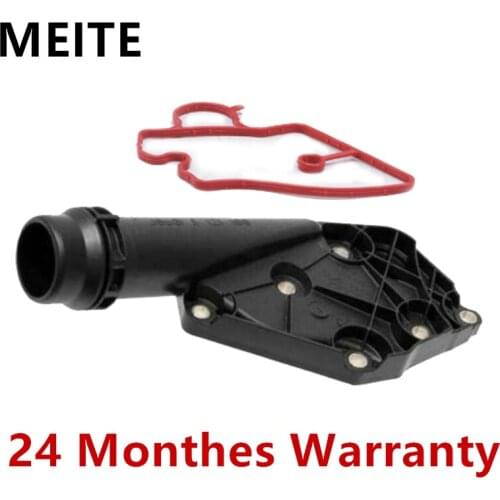 06E121161R NEW Cooling Water Pump Thermostat Cover Housing Connector Part For Audi A4 (B7) A5 A6 A7 A8 Q5 3.2/2.5/2.8L 06E121168