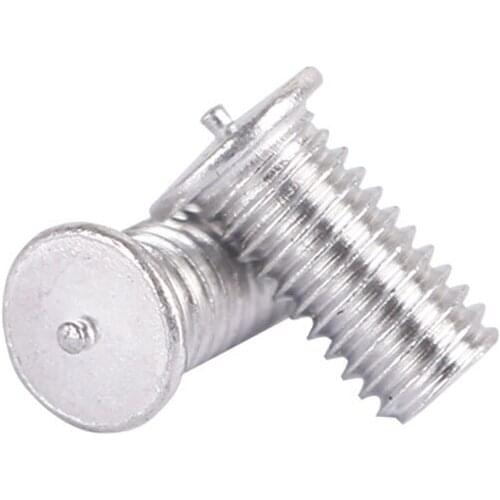 10pcs M6 aluminum material home improvement machinery welding screw flat head welding point screws 8~20mm length