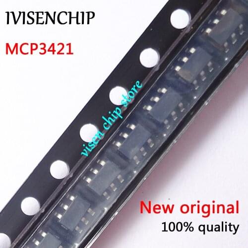 10pcs MCP3421A0T-E/CH MCP3421A0T-E/C MCP3421A0T-E MCP3421A0T MCP3421 SOT23-6
