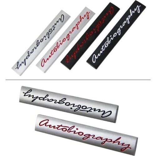 10pc New Car Styling Metal Autobiography Good Quality Black Silver Rear Boot Auto Badge Emblem Sticker For Land Range Rover