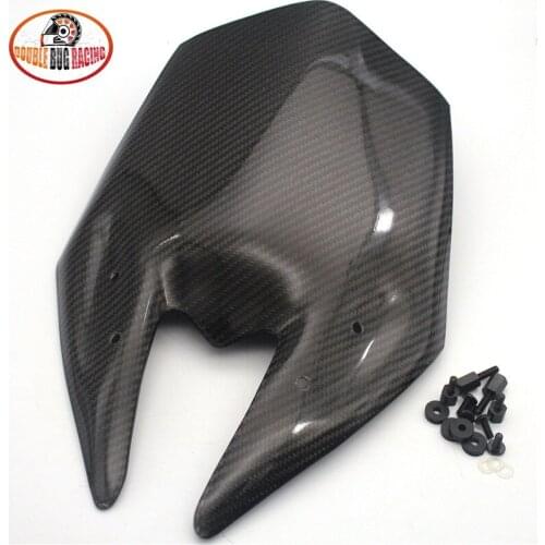 Motorcycle Accessories Carbon Fibre Windshield WindScreen Deflector Viser Visor Fit For Kawasaki Z800 2013 2014 13' 14' Z-800